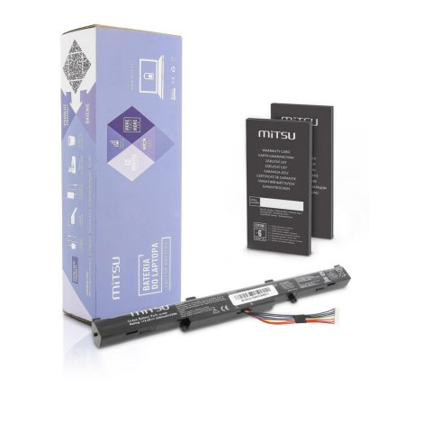 Bateria Mitsu do notebooka Asus GL752VL, N552VX (14.4V-14.8V) (2200 mAh)