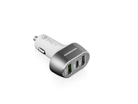 Ładowarka samochodowa MODECOM MC-CU2C1 USB-A Quick Charge 3.0 + USB-A + USB Typ C)