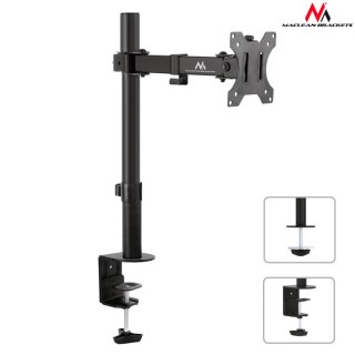 Uchwyt biurkowy do monitora Maclean MC-752 13-32" 8kg czarny VESA 75x75 oraz 100x100