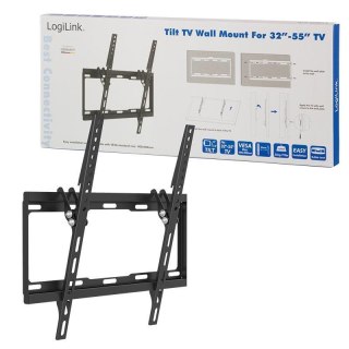 Uchwyt ścienny LogiLink do telewizora LCD/LED nachylenie -14°/0°, VESA 400x400, 32-55"