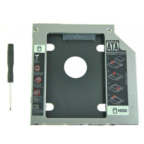 Kieszeń Qoltec na drugi dysk 2.5 HDD | 12.7 mm