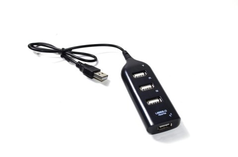 Hub USB VAKOSS TC-234UX 4xUSB 2.0 czarny