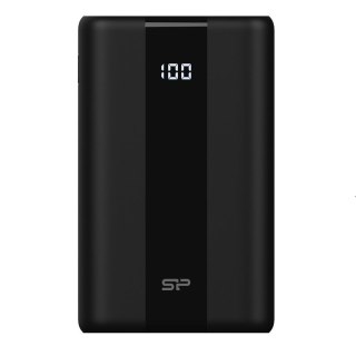 Powerbank Silicon Power QS55 20000mAh LCD QC3.0+PD 1x USB-C, 1x USB-A, 1x mUSB, 1x Lightning, czarny