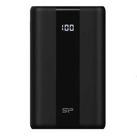 Powerbank Silicon Power QS55 20000mAh LCD QC3.0+PD 1x USB-C, 1x USB-A, 1x mUSB, 1x Lightning, czarny