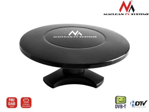 Antena TV DVB-T/T2 H.265 HEVC Maclean MCTV-983 wewnętrzno-zewnętrzna, czarna carbon Antena TV DVB-T/T2 H.265 HEVC Maclean MCTV-983 wewnętrzno-zewnętrzna, czarna carbon