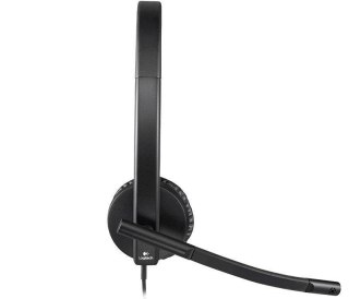 Słuchawki z mikrofonem Logitech USB Headset H570e czarne