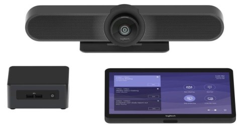 System wideokonferencji Logitech Room Solution for Teams -Small czarny