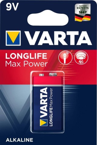 Baterie VARTA LONGLIFE MAX POWER 9V 1 szt