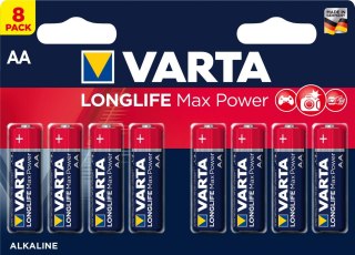 Baterie VARTA LONGLIFE MAX POWER AA 1.5V 8 (5+3) szt