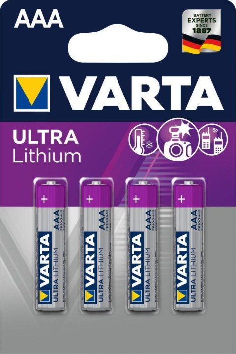 Baterie VARTA Professional Lithium, Micro AAA - 4 szt