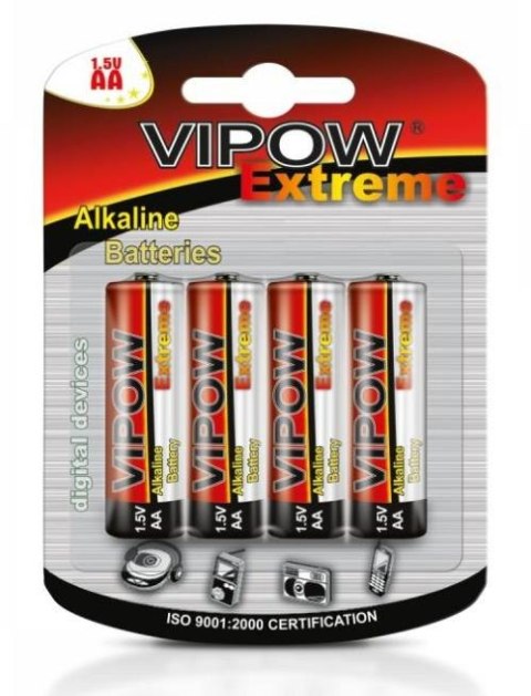 Baterie alkaliczne AA VIPOW Extreme LR06 4szt./bl.