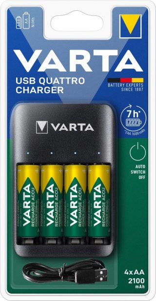 Ładowarka akumulatorków VARTA VALUE USB QUATTRO CHARGER + 4x AA 2100mAh 56706