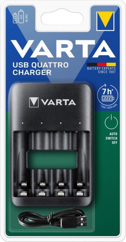 Ładowarka akumulatorków VARTA VALUE USB QUATTRO CHARGER