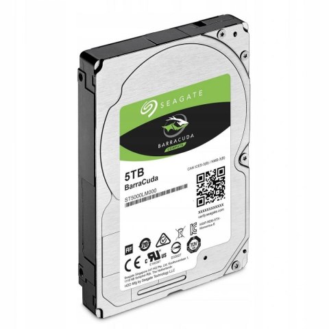 Dysk SEAGATE BarraCuda® 5TB ST5000LM000 2.5" 5400 128MB SATA 6Gb/s Dysk SEAGATE BarraCuda® 5TB ST5000LM000 2.5" 5400 128MB SATA 6Gb/s