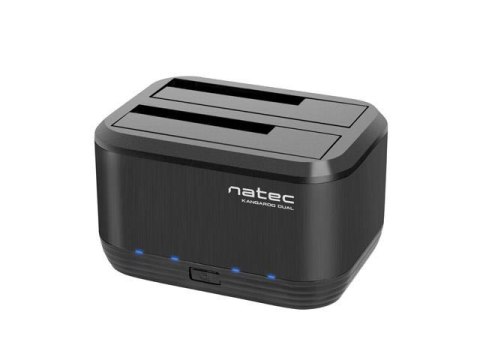 Stacja dokująca HDD/SSD Natec Kangaroo Dual SATA 2.5" + 3.5" USB 3.0 + zasilacz