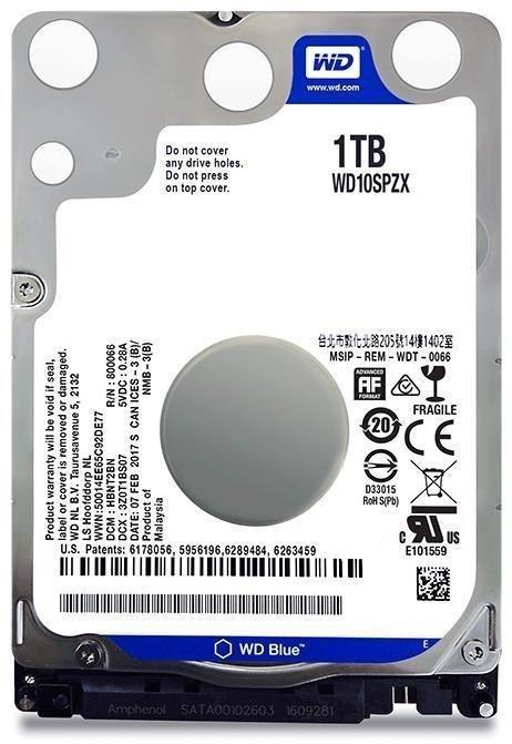 Dysk WD WD10SPZX 1TB WD Blue 128MB SATA III 2,5" 6GB/s Slim 7mm