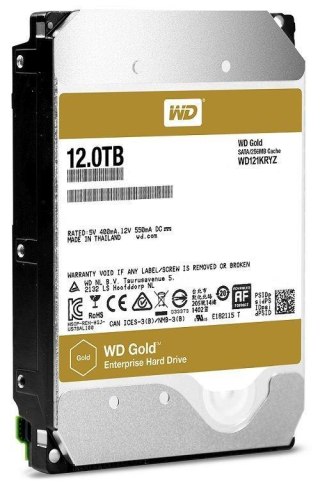 Dysk WD WD121KRYZ WD Gold 3.5" 12TB 7200 256MB SATA 6Gb/s