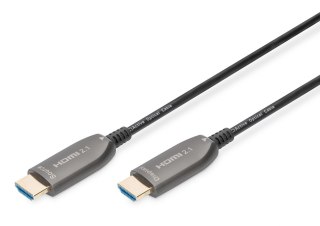 Kabel DIGITUS połączeniowy hybrydowy AOC HDMI 2.1 Ultra High Speed 8K60Hz UHD HDMI A/HDMI A M/M czarny 30m