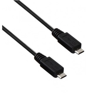 Kabel USB 2.0 Akyga AK-USB-17 micro USB B(M) - micro USB B(M) 0,6m czarny