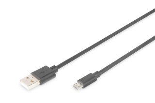 Kabel USB DIGITUS 2.0, typ A - B micro, 1,8m czarny