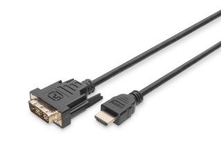 Kabel adapter DIGITUS HDMI Highspeed 1.3 Typ A / DVI-D(18+1), M/M 3m Black