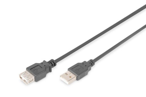 Przedłużacz DIGITUS AK-300202-050-S USB 2.0 5m czarny