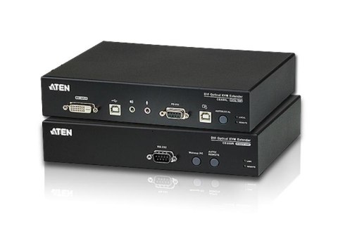 Extender światłowodowy KVM ATEN HDBaseT DVI/USB/AUDIO CE680 (CE680-AT-G) 600m