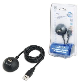 Kabel USB LogiLink CU0013B USB A(M)>USB A(F) stacja dokująca