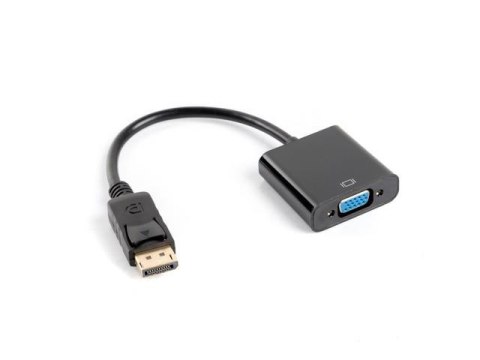 Kabel adapter Lanberg AD-0002-BK Displayport 1.1(M) -> VGA 15 Pin (F) czarny