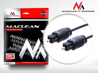 Kabel audio Maclean MCTV-750 Toslink (M) - Toslink (M), 0,5m, czarny