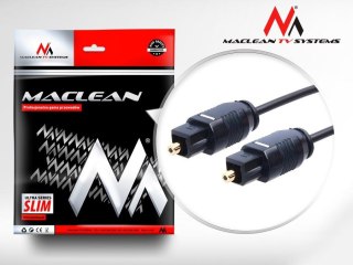 Kabel audio Maclean MCTV-751 Toslink (M) - Toslink (M), 1m, czarny