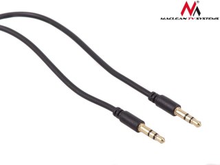 Kabel audio Maclean MCTV-816 miniJack 3,5mm (M) - miniJack 3,5mm (M), 3m czarny