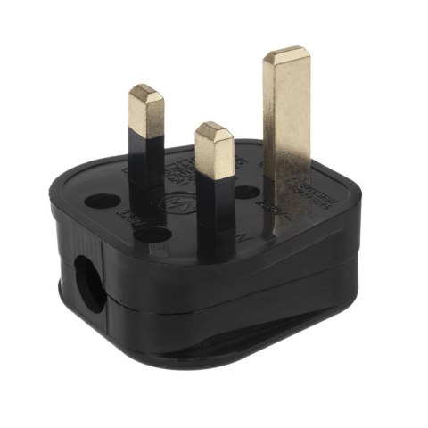 Wtyk UK do montażu na kabel Maclean MCE193 czarny Wtyk UK do montażu na kabel Maclean MCE193 czarny