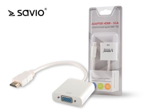 Adapter Savio HDMI - VGA CL-27