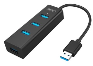 Hub USB Unitek Y-3089 4xUSB 3.0 czarny