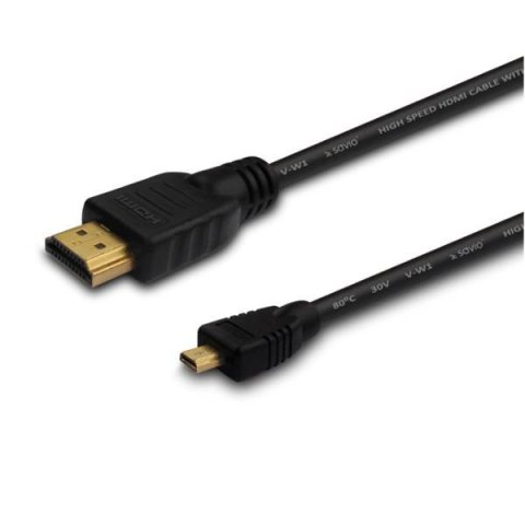 Kabel HDMI - micro HDMI Savio CL-149 0,5m czarny, złote k. v1.4