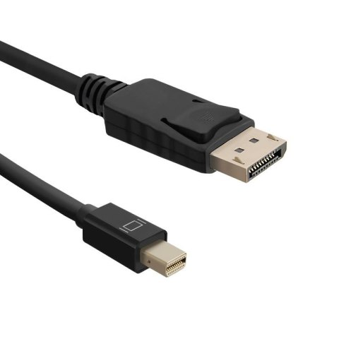 Kabel Qoltec Mini DisplayPort v1.1 męski / DisplayPort v1.1 męski | 1080p | 1,8m Kabel Qoltec Mini DisplayPort v1.1 męski / DisplayPort v1.1 męski | 1080p | 1,8m