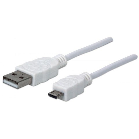 Kabel USB Techly USB A-MicroB M/M USB 2.0 Hi-Speed 0,3m