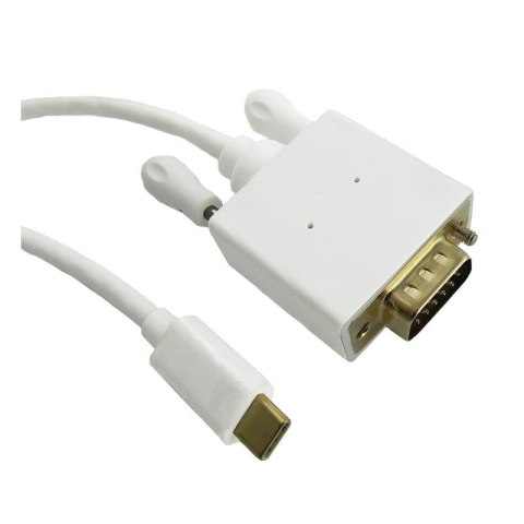 Kabel adapter Qoltec USB 3.1 typC M / VGA M 1080p Alternate mode 1m Kabel adapter Qoltec USB 3.1 typC M / VGA M 1080p Alternate mode 1m