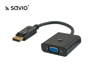 Kabel adapter Savio CL-90/B DisplayPort M - VGA F worek