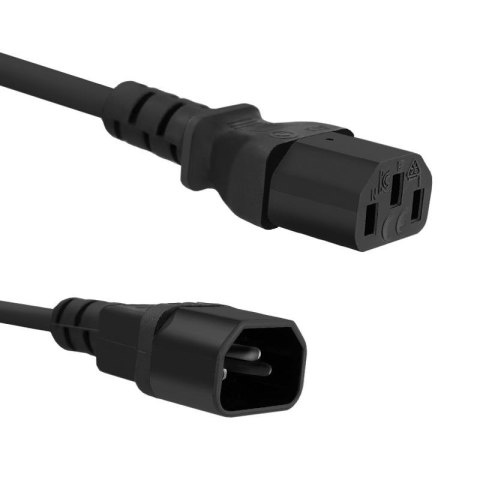 Kabel zasilający Qoltec do UPS | C13/C14 | 1,8m Kabel zasilający Qoltec do UPS | C13/C14 | 1,8m
