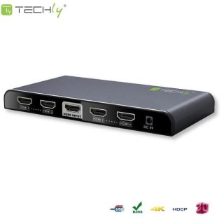 Rozdzielacz / Splitter Techly AV HDMI 2.0 1/4 Ultra HD 4Kx2K 3D