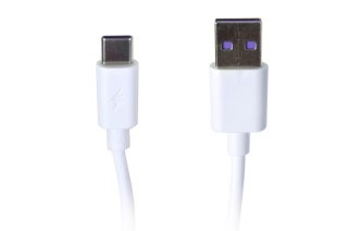 Kabel USB-C Vakoss TC-U539 Fast Charge 5A 1m biały