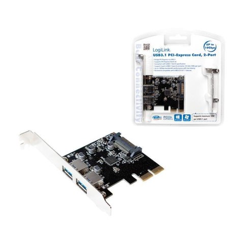 Kontroler USB 3.1 LogiLink PC0080 PCIe 2x USB 3.1