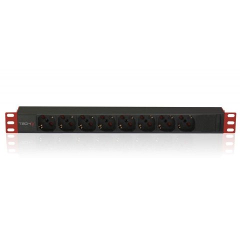 Listwa zasilająca Techly Rack 1U, 8xSchuko 250V/16A C14 2m