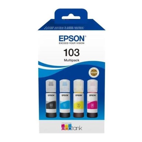 Tusz EPSON 103 EcoTank Multipack 4 kolory (4x65 ml) Tusz EPSON 103 EcoTank Multipack 4 kolory (4x65 ml)