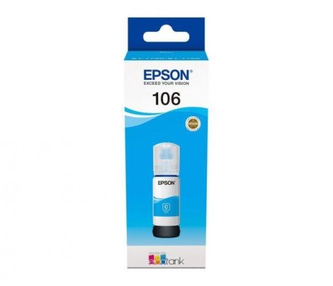 Tusz Epson 106 EcoTank Cyan 70ml (C13T00R240) Tusz Epson 106 EcoTank Cyan 70ml (C13T00R240)