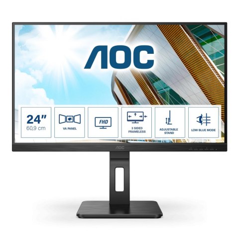 Monitor AOC 23,8" 24P2QM HDMI DP USB 3.1x4 głośniki 2Wx2