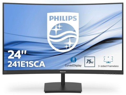 Monitor Philips 23,6" 241E1SCA/00 VGA HDMI głośniki Monitor Philips 23,6" 241E1SCA/00 VGA HDMI głośniki
