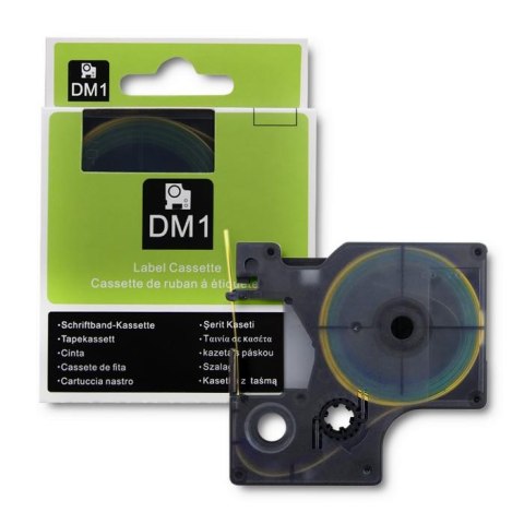 Rurka termokurczliwa Qoltec do drukarek DYMO D1 / DM1 | 9mm*1.5m | Żółta | Czarny nadruk Rurka termokurczliwa Qoltec do drukarek DYMO D1 / DM1 | 9mm*1.5m | Żółta | Czarny nadruk